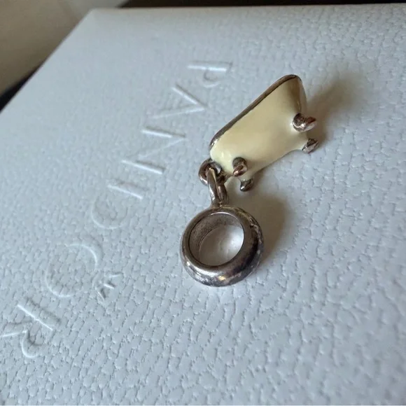 SOLD! Pandora Silver Red Charm Collection bundle tub dog - Picture 9 of 16